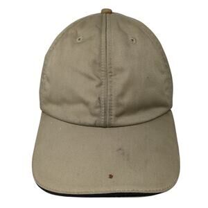 Hammacher Schlemer Strapback Baseball Cap Brown One Size Adjustable Techniche